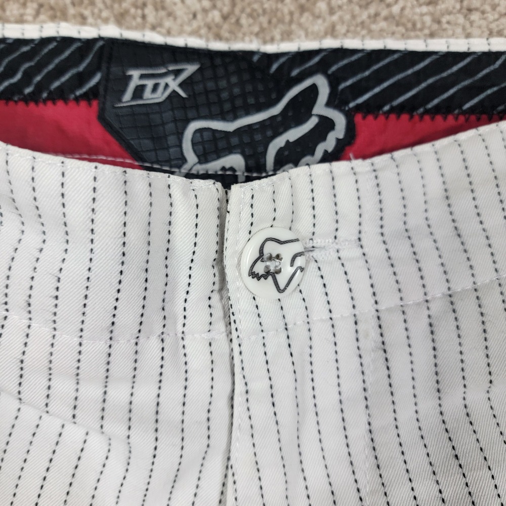 Fox Racing Pinstripe Shorts OK Riders‎ Club Casual Size 32 - Picture 4 of 7